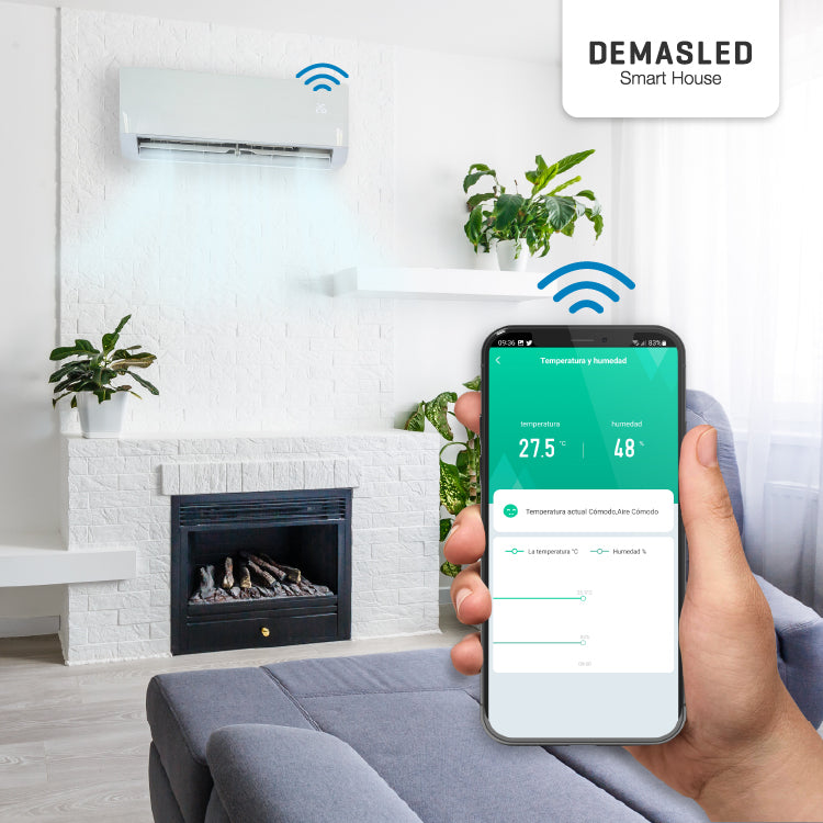 Control de Aire Acondicionado con Sensor de Clima