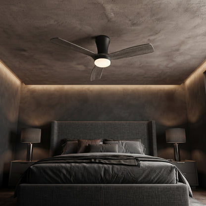 Ventilador de Techo Inteligente Ø130cm, Madera Oscura