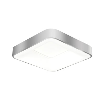 Plafón LED Inteligente Cuadrado 32W, Níquel