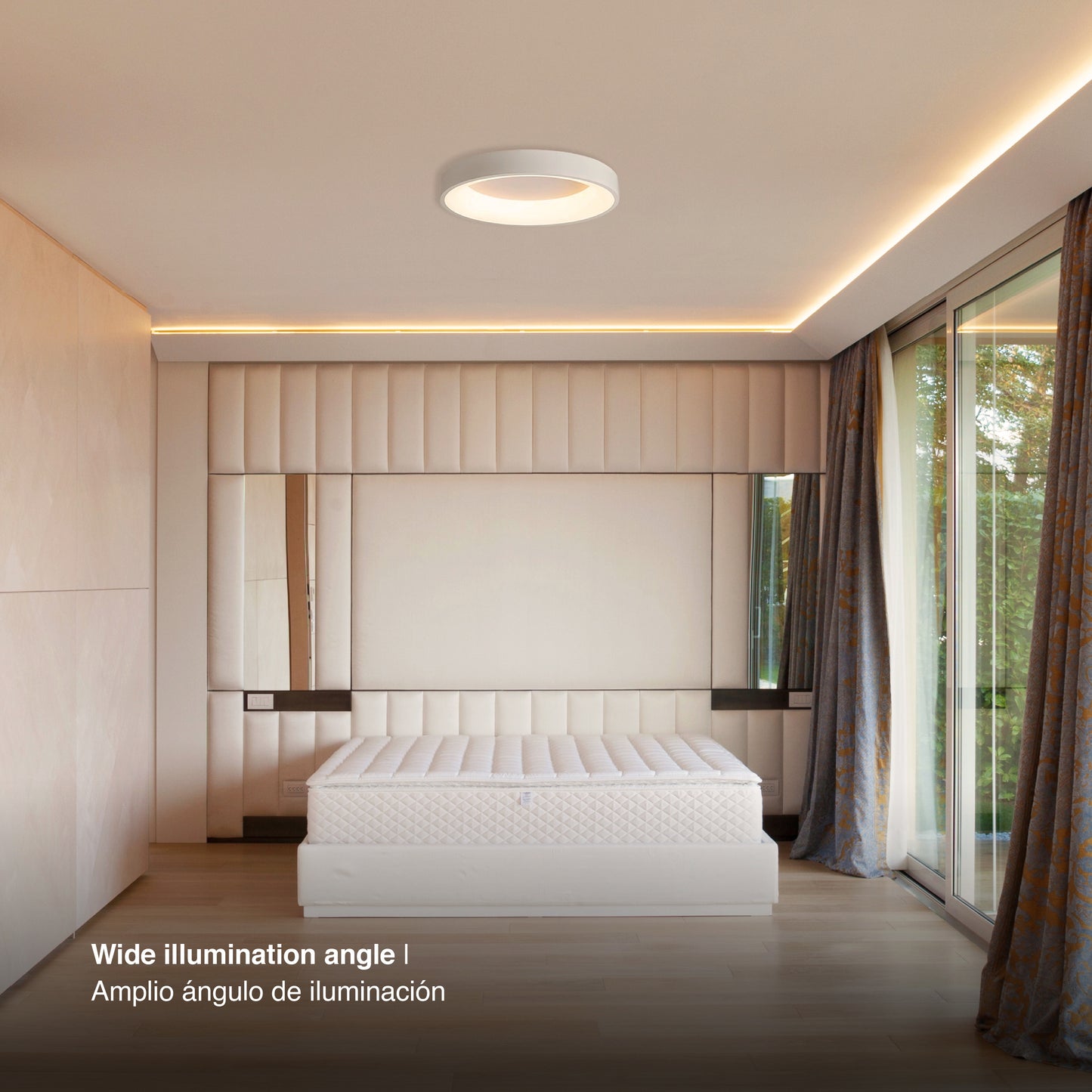 Plafón LED Inteligente Redondo 48W, Blanco
