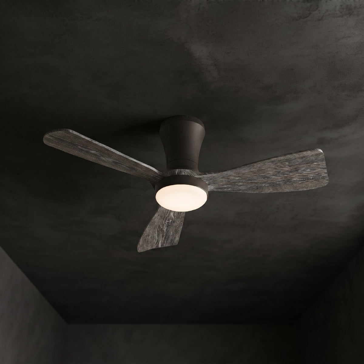 Ventilador de Techo con Luz LED Ø92cm, Madera Oscura