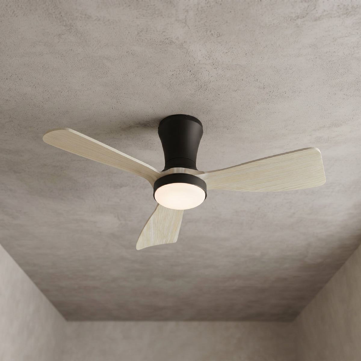 Ventilador de Techo con Luz LED Ø92cm, Madera Clara