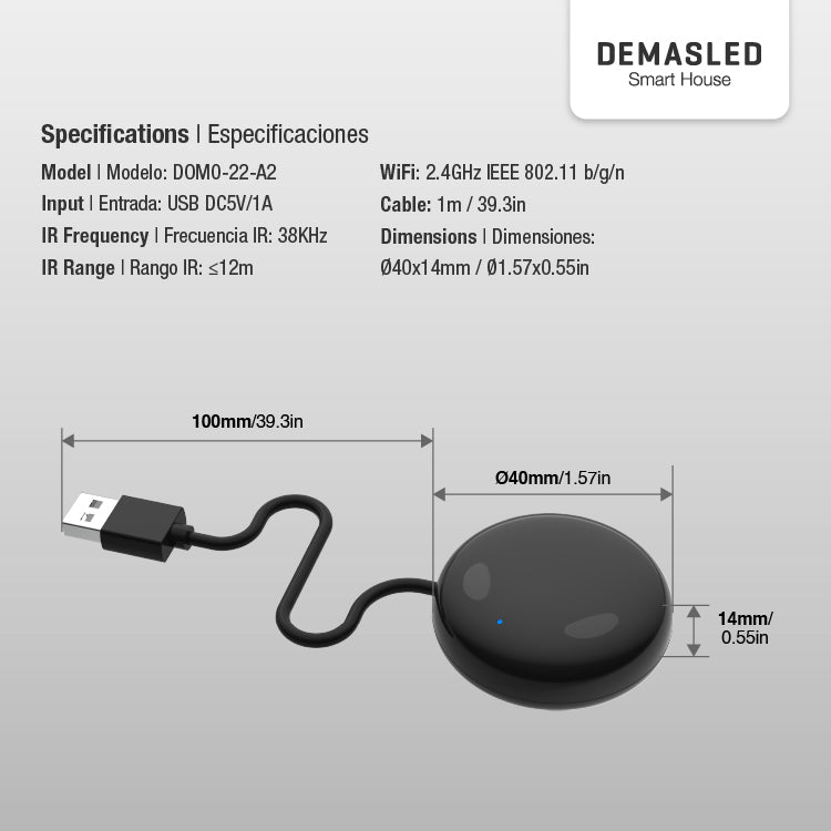 Control Universal de Aire y TV por Infrarrojo
