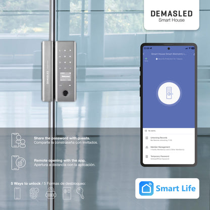 Mini Cerradura Biométrica para Blindex
