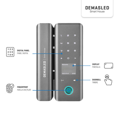 Mini Cerradura Biométrica para Blindex