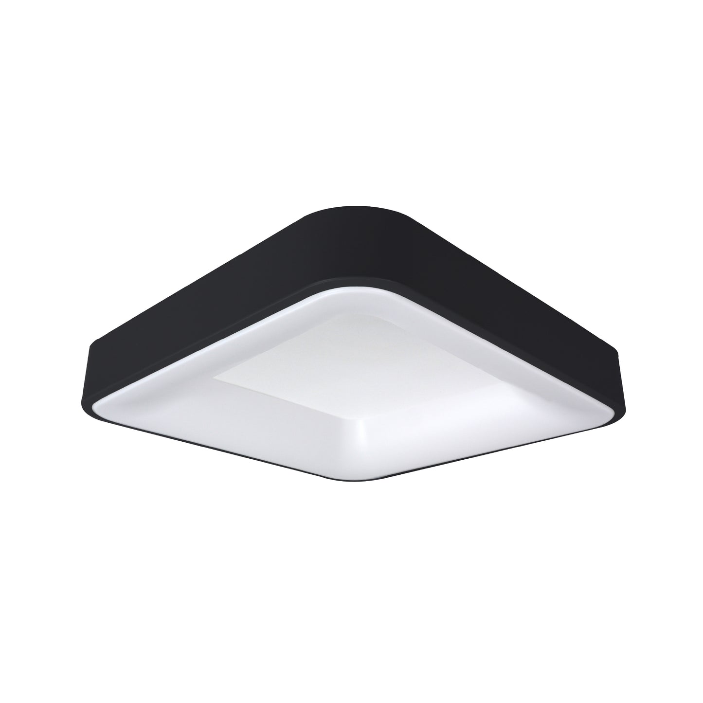 Plafón LED Inteligente Cuadrado 32W, Negro