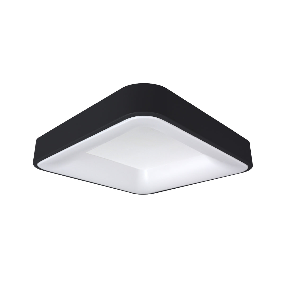 Plafón LED Inteligente Cuadrado 32W, Negro