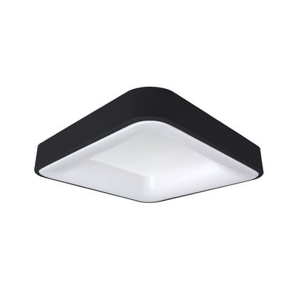 Plafón LED Inteligente Cuadrado 32W, Negro