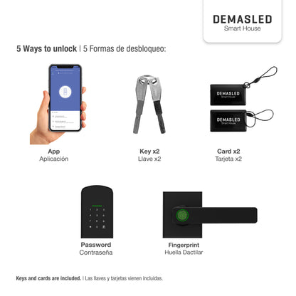 Cerradura Biométrica Inteligente WiFi
