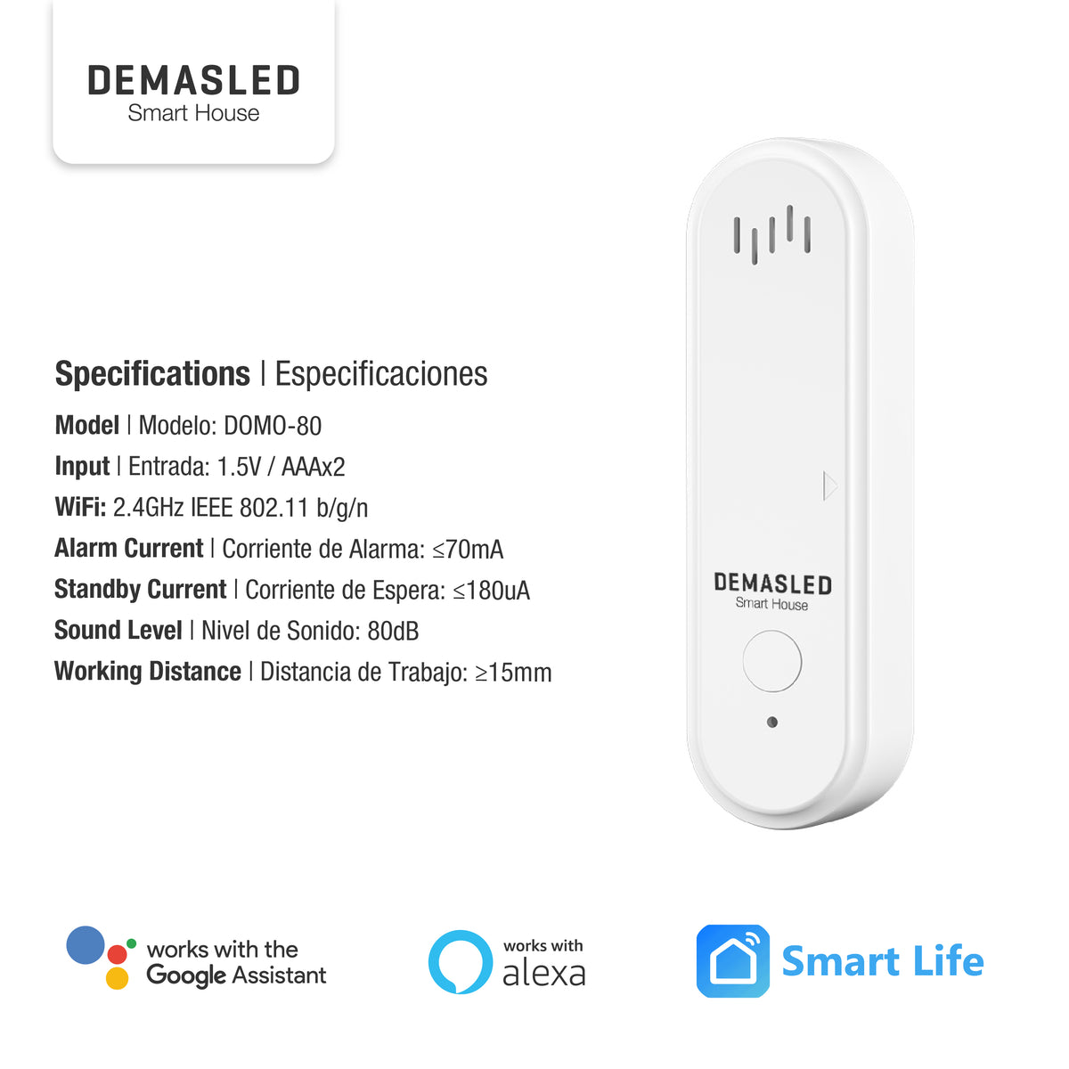 Sensor de Puerta con Alarma Integrada