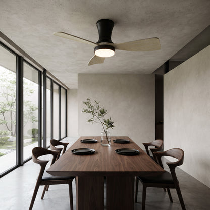 Ventilador de Techo con Luz LED Ø92cm, Madera Clara