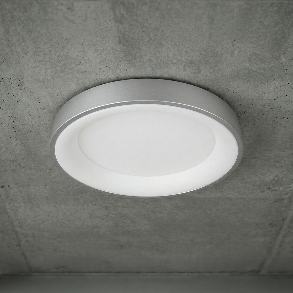 Plafón LED Inteligente Redondo 48W, Níquel