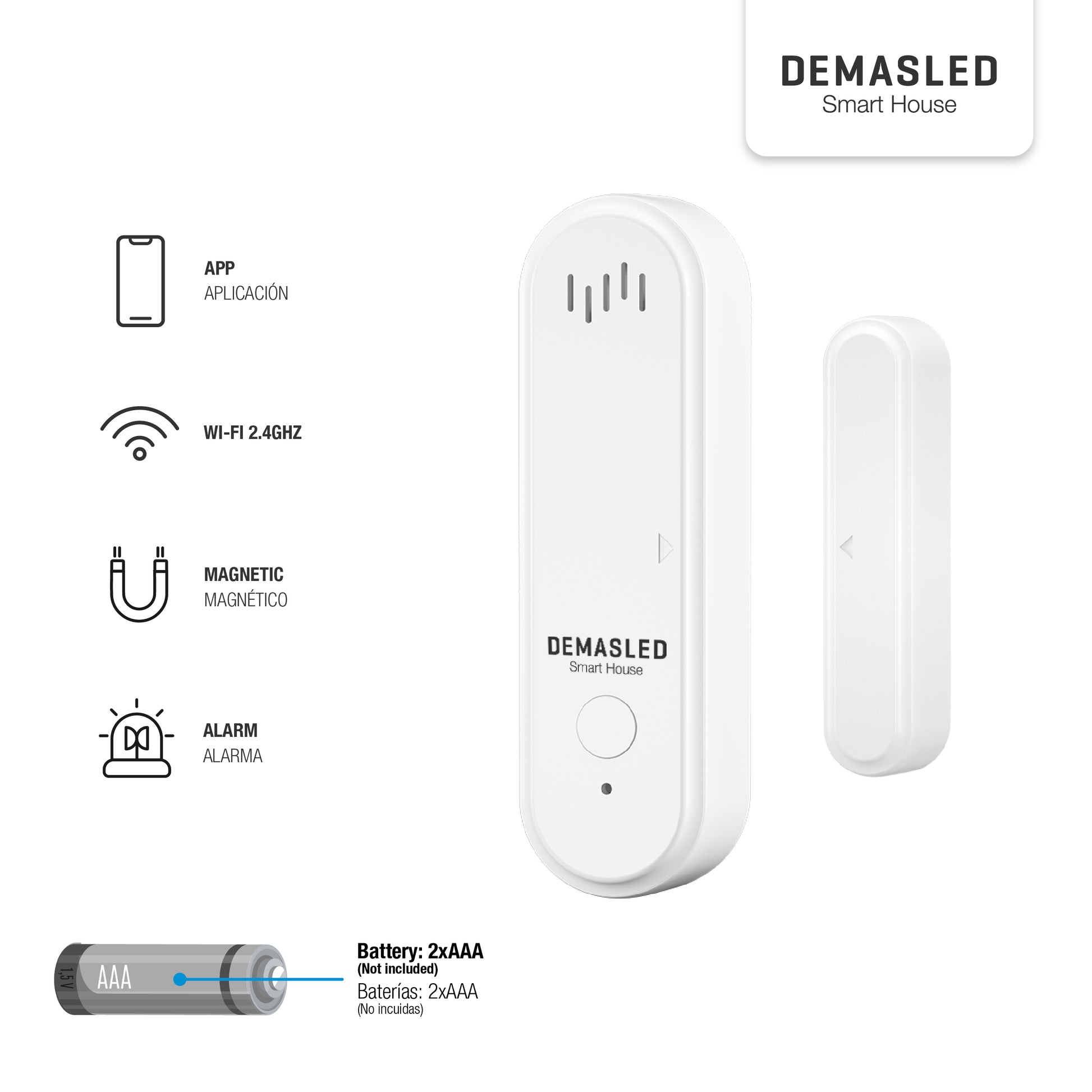 Sensor de Puerta con Alarma Integrada