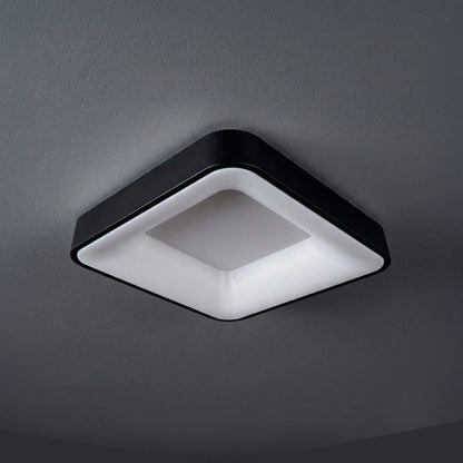 Plafón LED Inteligente Cuadrado 32W, Negro