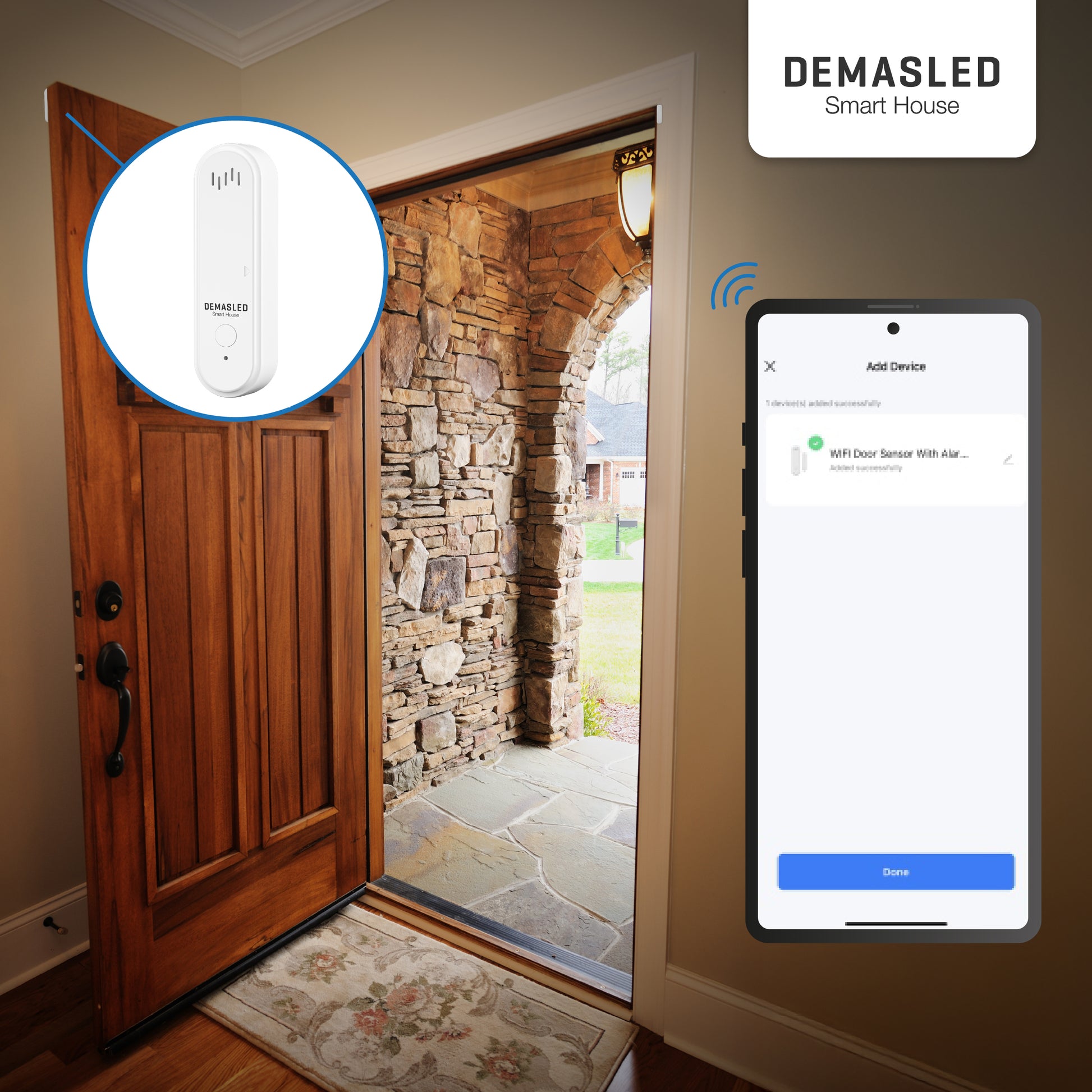Sensor de Puerta con Alarma Integrada