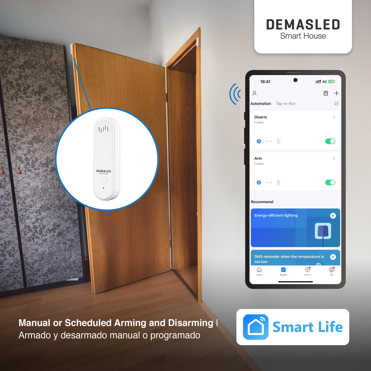Sensor de Puerta con Alarma Integrada