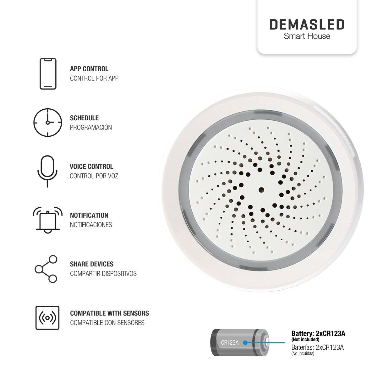 Sirena de Alarma WiFi 100dB