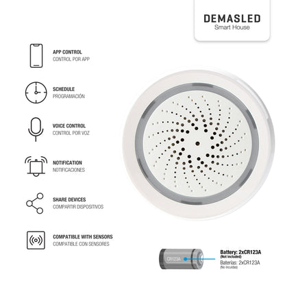 Sirena de Alarma WiFi 100dB