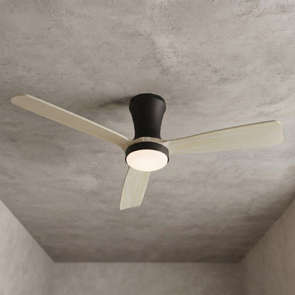 Ventilador de Techo Inteligente Ø130cm, Madera Clara