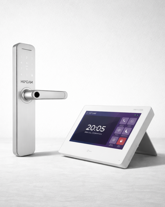 COMBO 3  | SMART LOCK HL3 + SMART HOME PANEL con Base de Soporte
