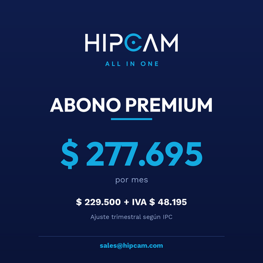 Abono HIPCAM Premium $263.175 por mes