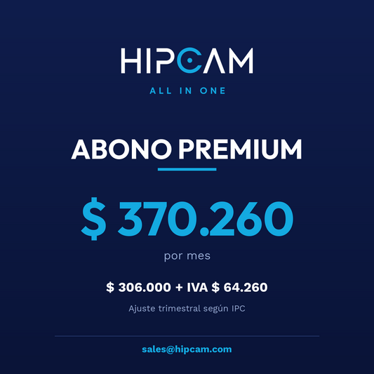 Abono HIPCAM Premium $350.900 por mes
